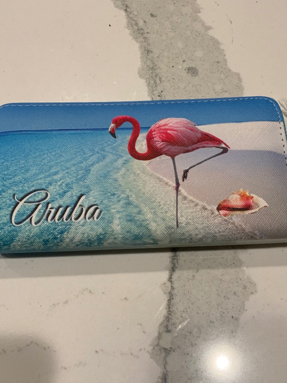 Aruba zip Wallet Pink Flamingo
